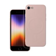   Magsafe szilikon tok Apple iPhone SE 2022/SE 2020/8/7, rózsaszín