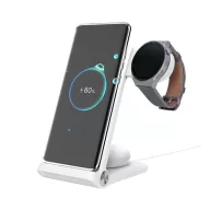   Nillkin PowerTrio 3in1 tripla vezeték nélküli töltő Huawei Watch okosórákhoz, fehér