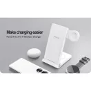 Nillkin PowerTrio 3in1 tripla vezeték nélküli töltő Huawei Watch okosórákhoz, fehér