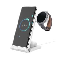   Nillkin PowerTrio 3in1 tripla vezeték nélküli töltő Samsung Watch okosórákhoz, fehér