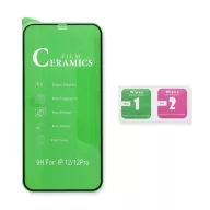   Apple iPhone 14 Pro, Full Glue Ceramic hajlított tempered glass kijelzővédő üvegfólia, fekete