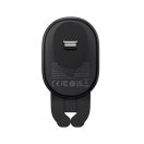 Baseus Stable Wireless autós tartó, szellőzőrácsba, wireless töltő 15W, fekete