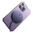 Baseus Simple MagSafe vezeték nélküli töltő, 15W, lila