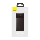 Baseus Bipow Power bank / külső akkumulátor, 10000mAh, 2xUSB-A, USB-C, 15W, fekete