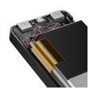 Baseus Bipow Power bank / külső akkumulátor, 10000mAh, 2xUSB-A, USB-C, 15W, fekete