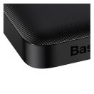 Baseus Bipow Power bank / külső akkumulátor, 10000mAh, 2xUSB-A, USB-C, 15W, fekete