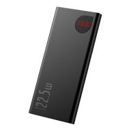   Baseus Adam Metal Power bank / külső akkumulátor, 10000mAh, 2xUSB, USB-C, 22,5W, fekete