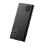 Baseus Adam Metal Power bank / külső akkumulátor, 10000mAh, 2xUSB, USB-C, 22,5W, fekete