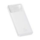 Baseus Bipow Power bank / külső akkumulátor, 10000mAh, 2xUSB, 1xUSB-C, 20W, fehér