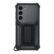   Samsung Galaxy S23 Rugged Gadget, gyári szilikon tok, titán, EF-RS911CB