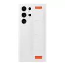 Samsung Galaxy S23 Ultra Silicone Grip, gyári szilikon tok, fehér, EF-GS918TW