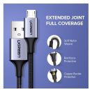 Ugreen USB / microUSB töltő- és adatkábel, 0,25m, fekete