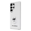 Karl Lagerfeld Ikonik Choupette Samsung Galaxy S23 Ultra, szilikon tok, átlátszó