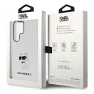 Karl Lagerfeld Ikonik Choupette Samsung Galaxy S23 Ultra, szilikon tok, átlátszó