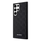 Karl Lagerfeld Saffiano Mono Samsung Galaxy S23 Ultra, szilikon tok, fekete