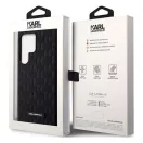 Karl Lagerfeld Saffiano Mono Samsung Galaxy S23 Ultra, szilikon tok, fekete