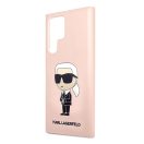 Karl Lagerfeld Silicone Ikonik Samsung Galaxy S23 Ultra, szilikon tok, rózsaszín