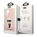 Karl Lagerfeld Silicone Ikonik Samsung Galaxy S23 Ultra, szilikon tok, rózsaszín
