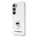 Karl Lagerfeld Ikonik Choupette Samsung Galaxy S23+, szilikon tok, átlátszó