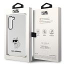 Karl Lagerfeld Ikonik Choupette Samsung Galaxy S23+, szilikon tok, átlátszó