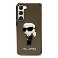   Karl Lagerfeld Ikonik Samsung Galaxy S23+, szilikon tok, fekete