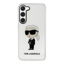 Karl Lagerfeld Ikonik Samsung Galaxy S23+, szilikon tok, átlátszó