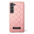 Karl Lagerfeld 3D Monogram Samsung Galaxy S23+, szilikon tok, rózsaszín