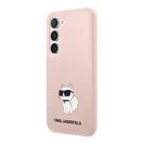 Karl Lagerfeld Silicone Choupette Samsung Galaxy S23+, szilikon tok, rózsaszín