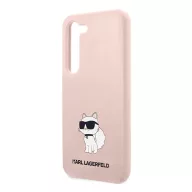   Karl Lagerfeld Silicone Choupette Samsung Galaxy S23+, szilikon tok, rózsaszín