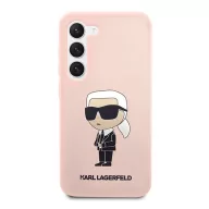   Karl Lagerfeld Silicone Ikonik Samsung Galaxy S23+, szilikon tok, rózsaszín
