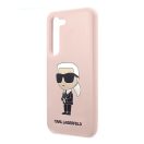 Karl Lagerfeld Silicone Ikonik Samsung Galaxy S23+, szilikon tok, rózsaszín