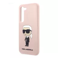   Karl Lagerfeld Silicone Ikonik Samsung Galaxy S23+, szilikon tok, rózsaszín