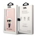 Karl Lagerfeld Silicone Ikonik Samsung Galaxy S23+, szilikon tok, rózsaszín