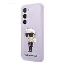 Karl Lagerfeld Silicone Ikonik Samsung Galaxy S23+, szilikon tok, lila