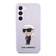   Karl Lagerfeld Silicone Ikonik Samsung Galaxy S23+, szilikon tok, lila