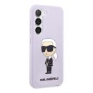 Karl Lagerfeld Silicone Ikonik Samsung Galaxy S23+, szilikon tok, lila