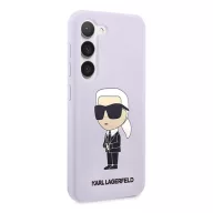   Karl Lagerfeld Silicone Ikonik Samsung Galaxy S23+, szilikon tok, lila