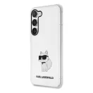 Karl Lagerfeld Ikonik Choupette Samsung Galaxy S23 szilikon tok, átlátszó
