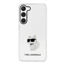 Karl Lagerfeld Ikonik Choupette Samsung Galaxy S23 szilikon tok, átlátszó