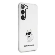   Karl Lagerfeld Ikonik Choupette Samsung Galaxy S23 szilikon tok, átlátszó
