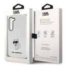 Karl Lagerfeld Ikonik Choupette Samsung Galaxy S23 szilikon tok, átlátszó