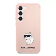   Karl Lagerfeld Silicone Choupette Samsung Galaxy S23 szilikon tok, rózsaszín
