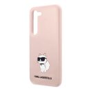 Karl Lagerfeld Silicone Choupette Samsung Galaxy S23 szilikon tok, rózsaszín