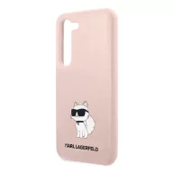   Karl Lagerfeld Silicone Choupette Samsung Galaxy S23 szilikon tok, rózsaszín