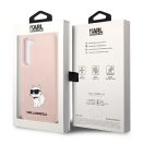 Karl Lagerfeld Silicone Choupette Samsung Galaxy S23 szilikon tok, rózsaszín