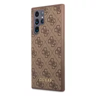   Guess 4G Metal Gold Samsung Galaxy S23 Ultra szilikon tok, barna