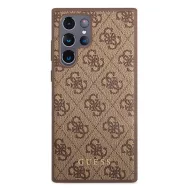   Guess 4G Metal Gold Samsung Galaxy S23 Ultra szilikon tok, barna