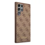  Guess 4G Metal Gold Samsung Galaxy S23 Ultra szilikon tok, barna