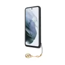 Guess 4G Charms Samsung Galaxy S23+ szilikon tok, szürke