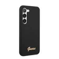   Guess Silicone Vintage Gold Samsung Galaxy S23+ szilikon tok, fekete
